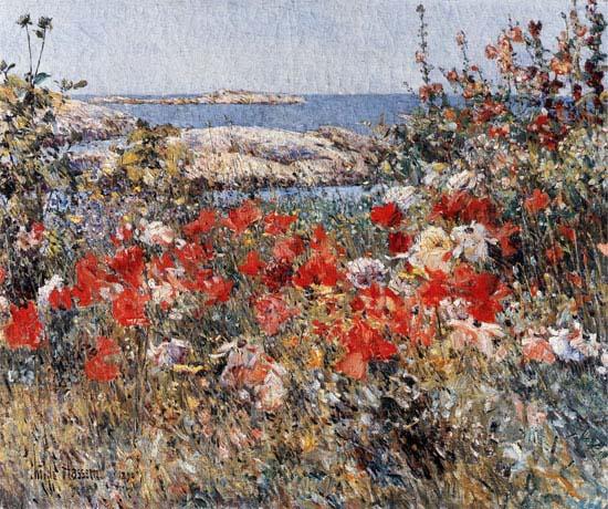 Childe Hassam Celia Thaxter Garden, 1890 oil painting image